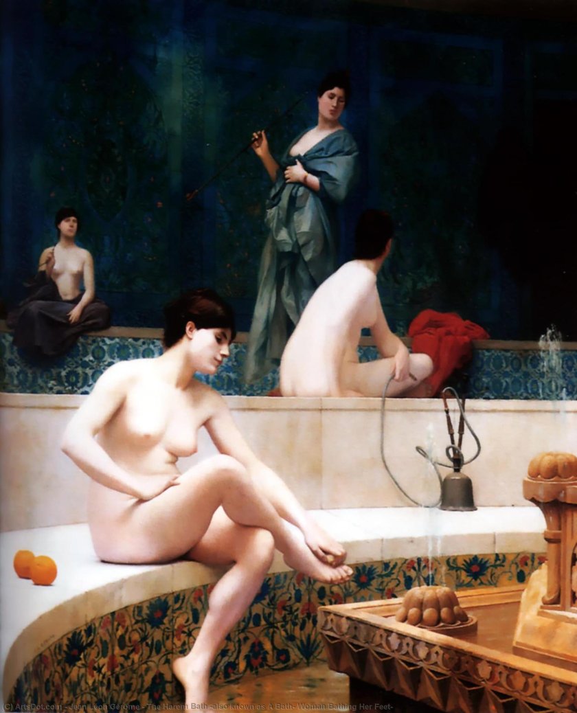 Jean Leon Jerome Basin in a harem