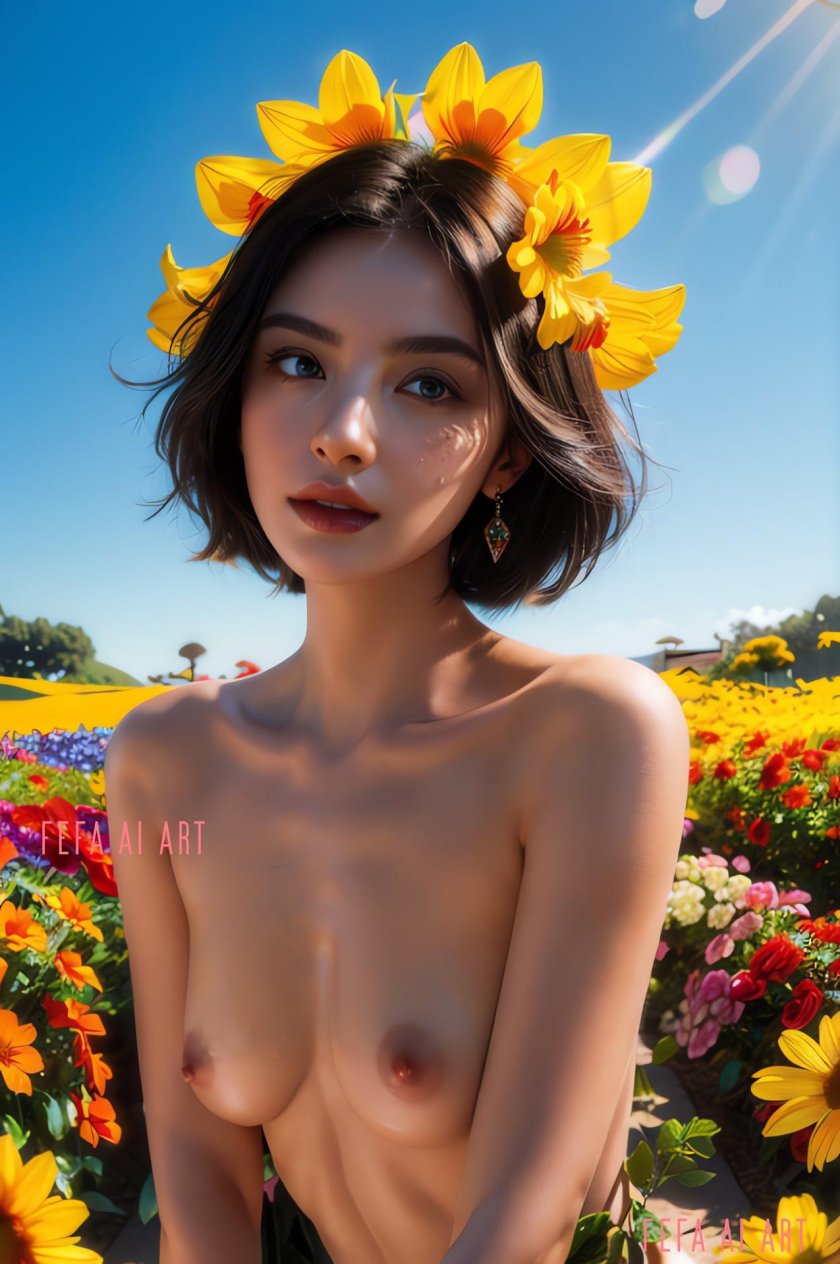 The girl is beautiful