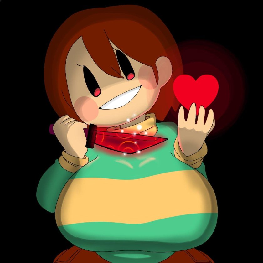 Chara with big boobs