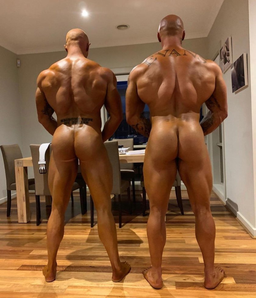 Naked bodybuilders