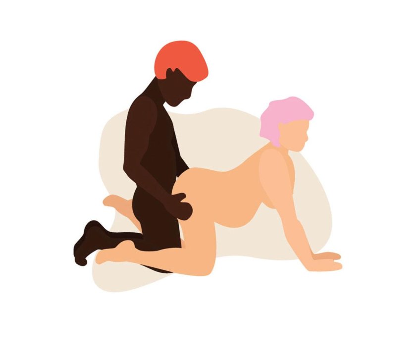 The silhouette of a pregnant woman