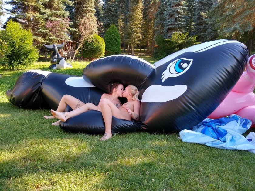 Inflatable killer whaling