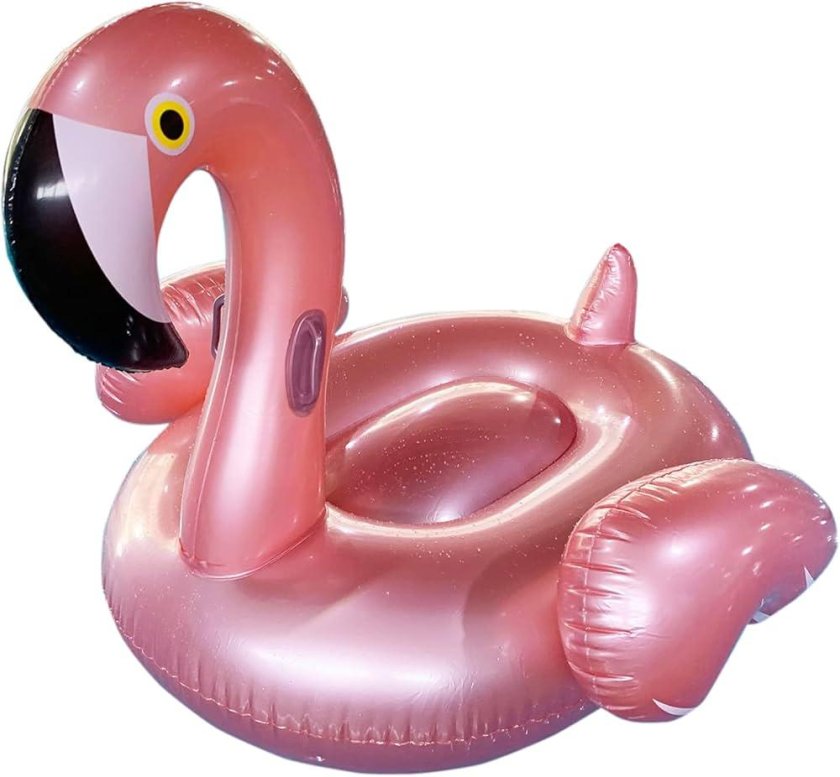 Inflatable flamingos pink gold