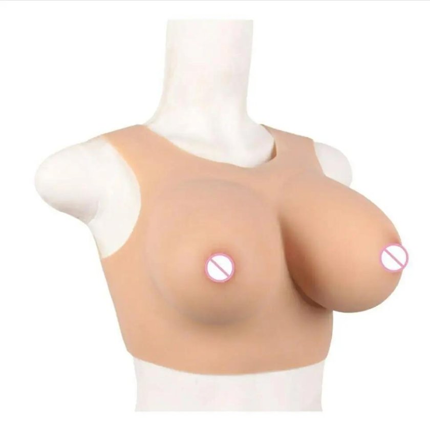Faling silicone breasts for men