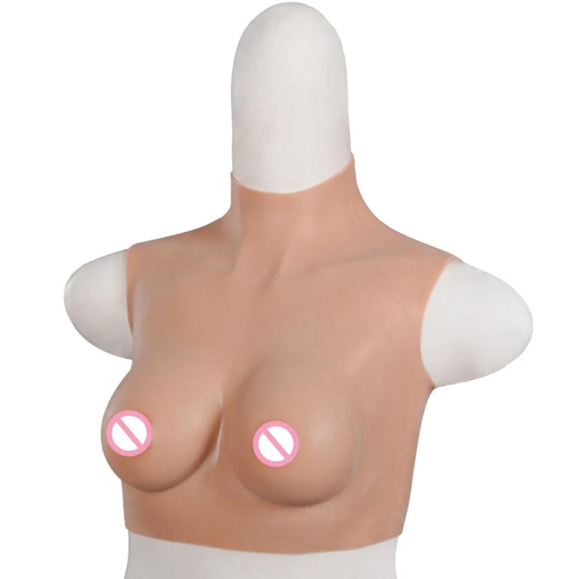Faling silicone breasts for men