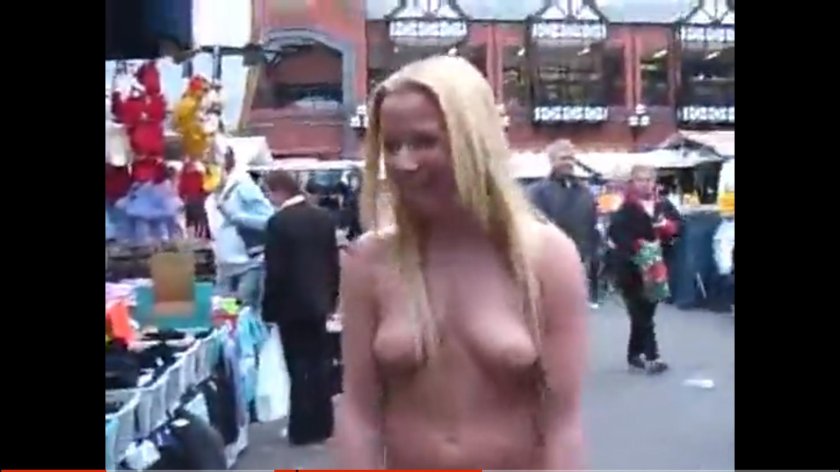 Naked girls on the streets