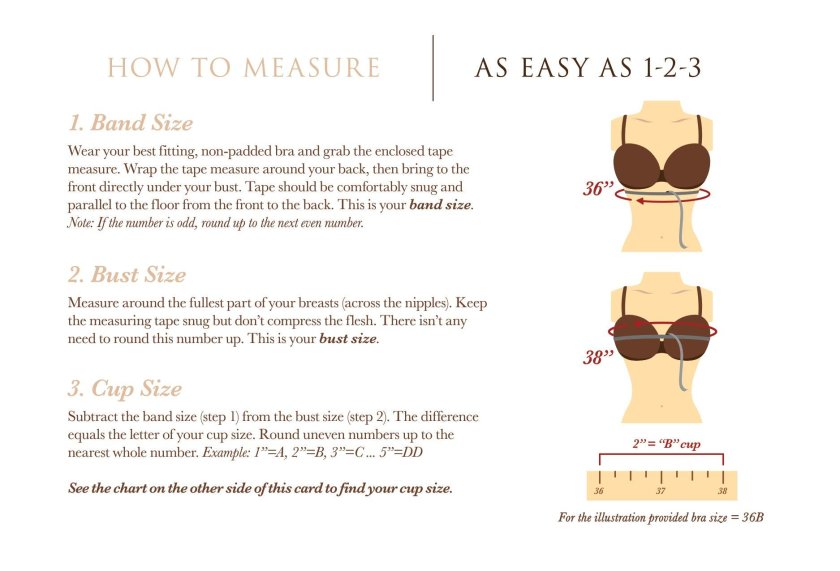 How to measure bra size