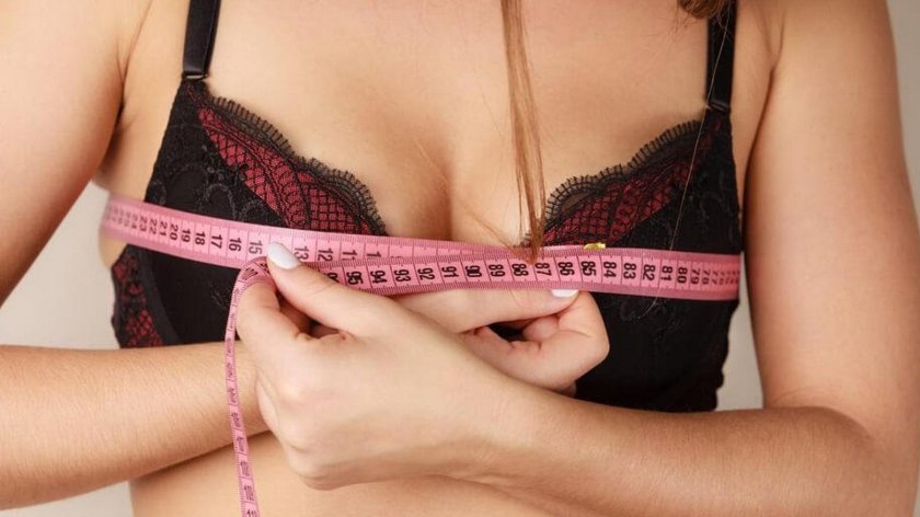 Girl measured breasts