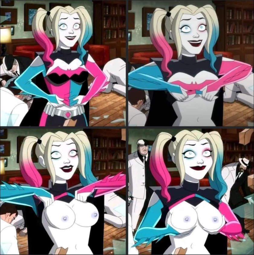 Harley Quinn shows breasts